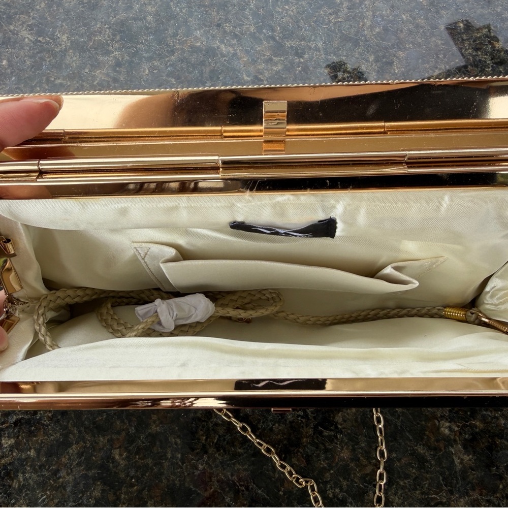 Elegant Gold Clutch Bag